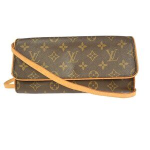 LOUIS VUITTON POCHETTE TWIN PM SHOULDER BAG MONOGRAM M51854 CA1004 YQ04436 BN03